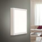 Plafoniera LED LERO, titan, patrat, 18cm LED15W/1300lm/3000K aluminiu IP 20 ORION - imagine 2