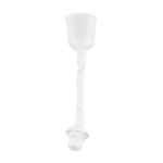 Lampă suspendată pliabila cu arc, E27 60W 43-120 cm, alb fara abajur ORION - imagine 3