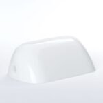 Abajur sticlă de schimb BANKERSLAMP 4-1165, finisaj opal lucios, lungime 150mm, lăţime 95mm, inălţime 60mm ORION