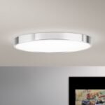Plafoniera LED BULLY, Ø 28 cm, crom LED28W/2300lm/3000K aluminiu IP 20 ORION - imagine 3