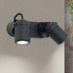 Aplica spot de exterior VISION pivotamta, GU10 2x13W cadru otel finisaj antracit, diametru 6.8cm IP44 ORION - imagine 2