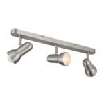 Plafoniera spot WILHELM, E27 3x40W otel finisaj crom satinat, 55x23x8cm IP20 ORION - imagine 2