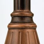 Lampadar pentru exterior KENZO,  E27 1x60W aluminiu finisaj cupru/negru inaltime 216cm IP44 ORION - imagine 3