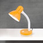 Veioza flexibila NEMO, E27 1x40W otel finisaj alb-portocaliu, 33cm IP20 ORION - imagine 3