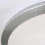 Plafoniera RIMA, cu abajur din sticlă opal mat, E27 1x40W otel finisaj crom satinat, 28cm IP20 ORION - imagine 3