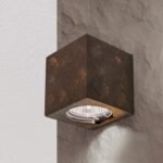 Aplica CUBE, GU10 1x40W, ceramică finisaj ruginiu antic, 7x7cm IP20 ORION