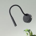 Aplica LED FLEXI cu Brat Flexibil  49cm, LED 3W/150lm/3000K otel finisaj negru IP20 ORION - imagine 3