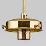 Suspensie pentru abajur cu guler de 10 cm, E27 60W Lungime 40 cm, alama aurie ORION - imagine 4