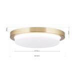 Plafoniera LED LEROX, otel finisaj alama, Ø 20cm LED21W/1300lm/3000K IP20 ORION - imagine 5
