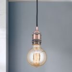 Pendul JAILHOUSE, E27 1x40W fara bec, otel finisaj cupru, 150cm IP20 ORION