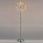 Lampadar GALAXY, cadru alama solida, 15 lumini crom, cristale Swarovski,  170cm G4 15x12V/10W ORION