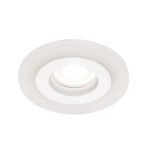 Spot fix rotund GLOW cu inel din sticlă acrilică GU10 1x35W otel finisaj alb 11cm IP20 ORION - imagine 2