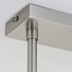 Suspensie GRADO, cu abajur din sticlă opal mat, E27 4x40W otel finisaj crom satinat, 67-108cm IP20 ORION - imagine 5