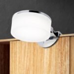 Aplica rotunda fixare oglinda MIRROR, 7cm, LED 5W/430lm/3000K aluminiu finisaj crom IP44 ORION