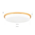 Plafoniera LED LEROX, otel finisaj auriu, Ø 40cm LED36W/2600lm/3000K IP20 ORION - imagine 5