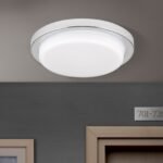 Plafoniera LED LEROX, otel finisaj crom, Ø 20cm LED21W/1300lm/3000K IP20 ORION - imagine 3