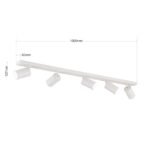 Plafoniera spot SEAN, GU10 5x40W aluminiu finisaj alb, 100x12x6cm IP20 ORION - imagine 6
