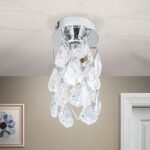 Plafoniera din cristal RITA, 9cm 1xG9/40W cristal Asfour, cadru otel finisaj crom IP20 ORION - imagine 2
