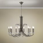 Candelabru Ariane, Nichel, E14 10x40W, 92cm, Orion
