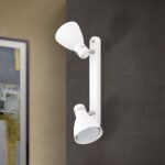Plafoniera spot SCHOOL, E27 2x40W otel finisaj alb, 36x14x15cm IP20 ORION - imagine 3