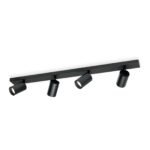 Plafoniera spot SEAN, GU10 4x40W aluminiu finisaj negru, 80x12x6cm IP20 ORION - imagine 2