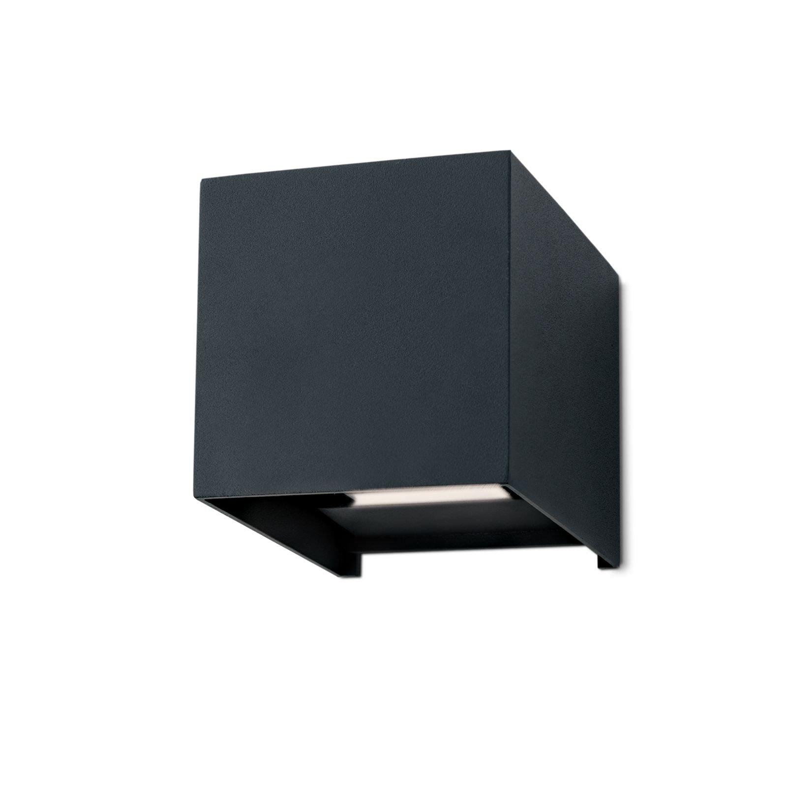 aHR0cHM6Ly93d3cub3Jpb25sZXVjaHRlbi5hdC9tZWRpYS9mNS9mMS9hMS8xNjQ4NTc4MzMyLzExMC4xMTkyLTAyXzA0X24yLmpwZw Aplica LED de exterior CUBE-S, LED13W/700lm/3000K aluminiu finisaj antracit, inaltime 10cm IP54 ORION - imagine 1