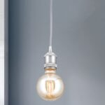 Pendul JAILHOUSE, E27 1x40W fara bec, otel finisaj crom satinat, 150cm IP20 ORION