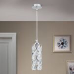 Suspensie din cristal RITA, 9cm 1xG9/40W cristal Asfour, cadru otel finisaj crom IP20 ORION