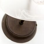 Aplica RULA, cu abajur din sticla opal mat, E27 1x60W otel finisaj antic, 13x17cm IP20 ORION - imagine 5