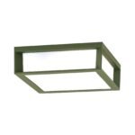 Plafoniera de exterior HENRY, E27 2x35W aluminiu finisaj verde, diametrul 26cm IP44 ORION - imagine 2