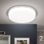 Plafoniera LED LEROX, otel finisaj crom, Ø 40cm LED36W/2600lm/3000K IP20 ORION - imagine 2