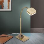 Lampă de masa LED STENO, 48cm, LED 5W/380lm/3000K otel finisaj alama antica IP20 ORION - imagine 2