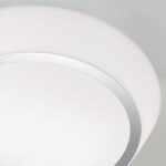 Plafoniera TENA, cu abajur din sticlă opal mat, E27 2x40W otel finisaj crom, 30cm IP44 ORION - imagine 5