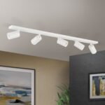Plafoniera spot SEAN, GU10 5x40W aluminiu finisaj alb, 100x12x6cm IP20 ORION - imagine 3