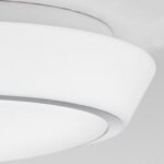 Plafoniera TENA, cu abajur din sticlă opal mat, E27 3x40W otel finisaj crom, 38cm IP44 ORION - imagine 5