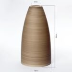 Abajur conic din sticlă groasa CONE 6-1545, Ø 150 mm, finisaj decor-maron ORION - imagine 2