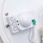 Plafoniera de exterior OBSERVER cu senzor, E27 1x35W aluminiu finisaj argintiu, diametru 30cm IP54 ORION - imagine 4