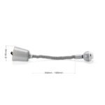 Lampă suspendată pliabila cu arc, E27 60W 43-120 cm, gri fara abajur ORION - imagine 5