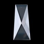 Pandantiv Candelabru cristal piatra oblica cu 1 gaura, transparenta 63x30mm ORION - imagine 2
