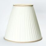 Abajur conic din material textil FONSA 12-1090, Ø 380mm, finisaj decor-crem, inaltime 330mm ORION - imagine 2
