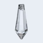 Pandantiv ascutit Candelabru cristal din sticla presata, transparent 38x16mm ORION