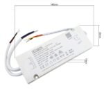 Driver 40q Letaron AED40-24VIP44-3A 1670mA 40W 24V, fără reglarea intensității luminoase, Lungime 145 mm, lățime 55 mm, înălțime 17 mm ORION - imagine 2