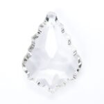 Pandantiv Candelabru din sticla plumb, 50x35mm, transparent ORION
