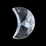 Pandantiv Candelabru cristal semiluna Cristal STRASS Swarovski, transparent 30x21mm ORION - imagine 2