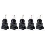 Set 5 bucăți Întrerupător basculant încorporat, Ø 12 mm, negru ORION