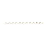 Lant candelabru cristal, 11 octogoane din sticla presata half cut, transparenta, 258mm ORION