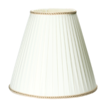Abajur conic din material textil FONSA 12-1090, Ø 380mm, finisaj decor-crem, inaltime 330mm ORION