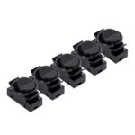 Set 5 bucăți Întrerupător Comutator inclusiv inel și basculant încorporat, negru, PVC ORION - imagine 4