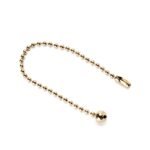Lanț de tragere, Material metal auriu, lungime 160 mm, lățime 3 mm Sferă Ø 8 mm ORION