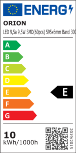 Placă de circuit imprimat 9,5A 9,5W SMD (60 bucăți) bandă 595x6mm 3000K 1311Lm ORION - imagine 2